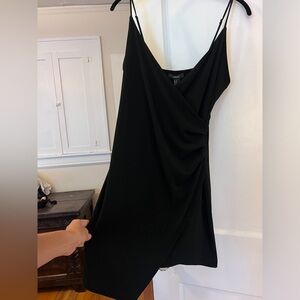 Asymmetrical back mini dress